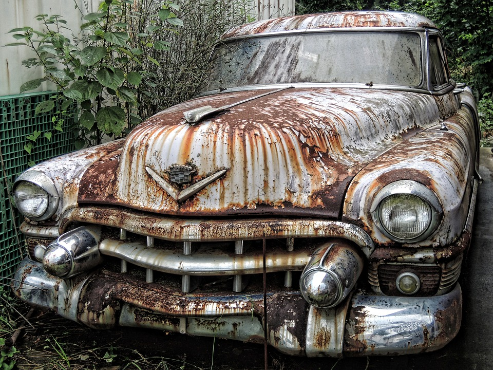 A picture of an old car