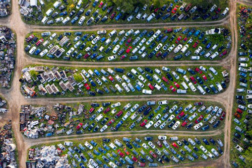 A car recycling facility