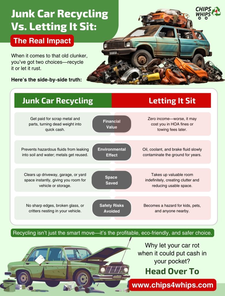 When it comes to that old clunker, you've got two choices-recycle it or let it rust.
